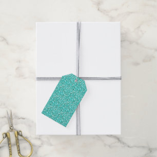 Étiquettes-cadeau Cristal de Druzy - aigue-marine