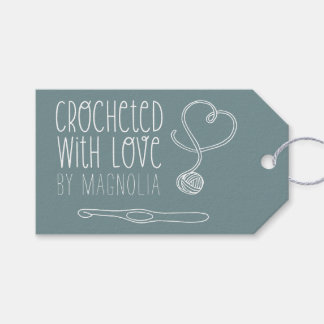 Étiquettes-cadeau Crochetée avec amour Faite à la main