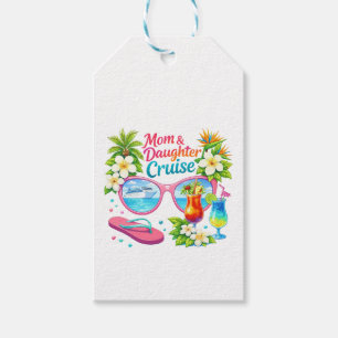 Étiquettes-cadeau Croisière mère fille vacances tropicales
