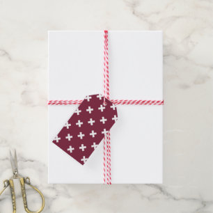 Étiquettes-cadeau Croix blanche sur mûrier