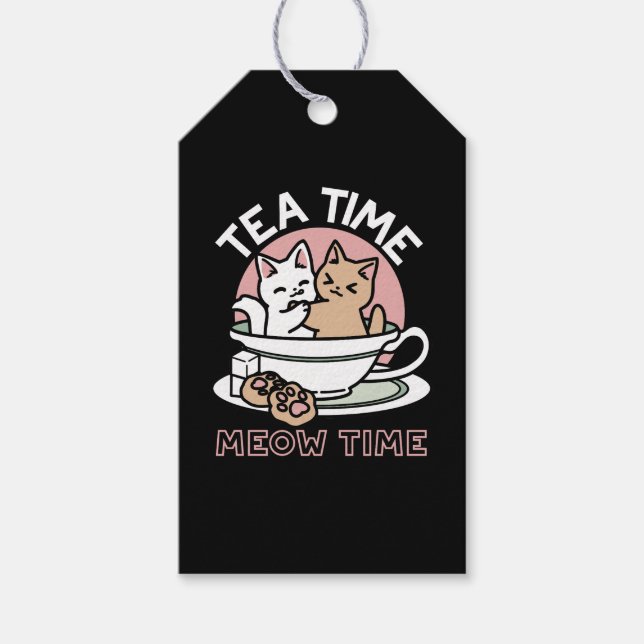 Étiquettes-cadeau Cuddin en coupe - Tea Time adorable (Devant)