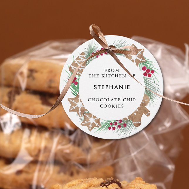 Étiquettes Cadeau Cuisine à l'aquarelle personnalisée (Créateur téléchargé)