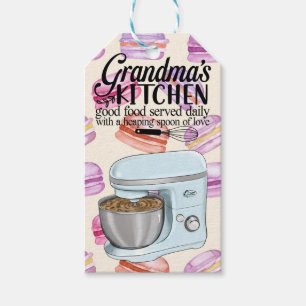 Étiquettes-cadeau Cuisine de grand-mère Bonne nourriture servi tous 