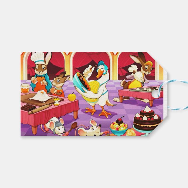 Étiquettes-cadeau "Cuisines Critter" (Devant (Horizontal))