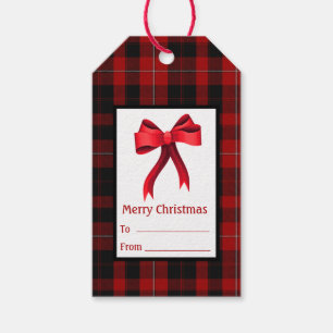 Étiquettes-cadeau Cunningham Clan Plaid Christmas Tags cadeaux