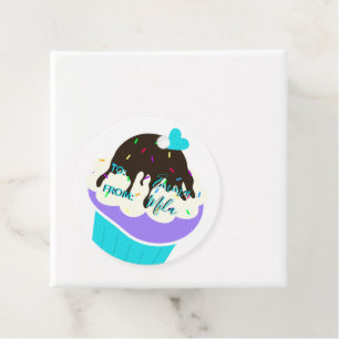 Étiquettes Cadeau Cupcake sucré
