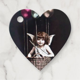 Étiquettes Cadeau Cupid vintage