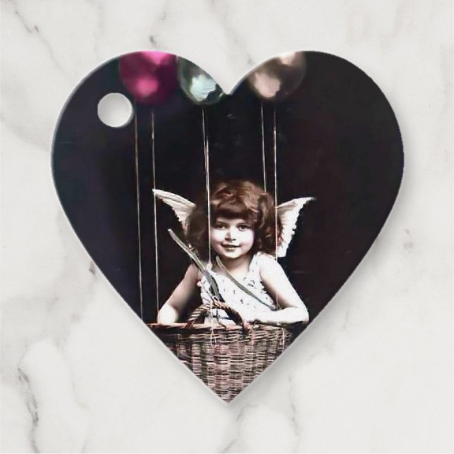Étiquettes Cadeau Cupid vintage (Devant)
