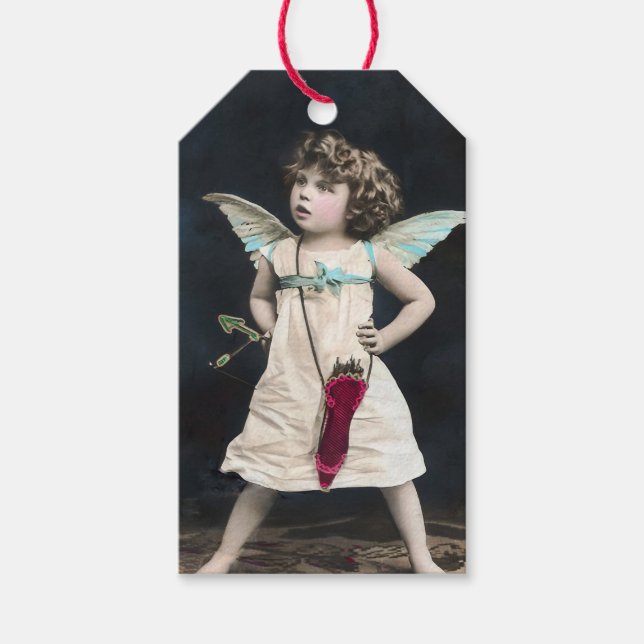 Étiquettes-cadeau Cupidon en colère (Devant)