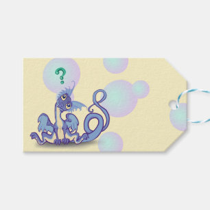 Étiquettes-cadeau Curieux Petit Dragon