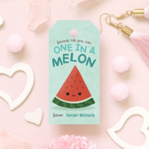 Étiquettes-cadeau Cute Blue Watermelon School Salle de classe Valent