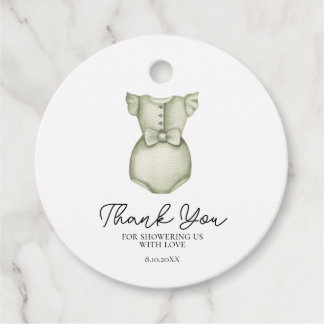 Étiquettes Cadeau Cute Boho Vêtements Baby shower fille