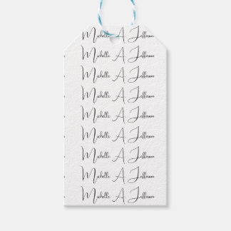 Étiquettes-cadeau Cute Calligraphy Créative tendance Nom personnalis