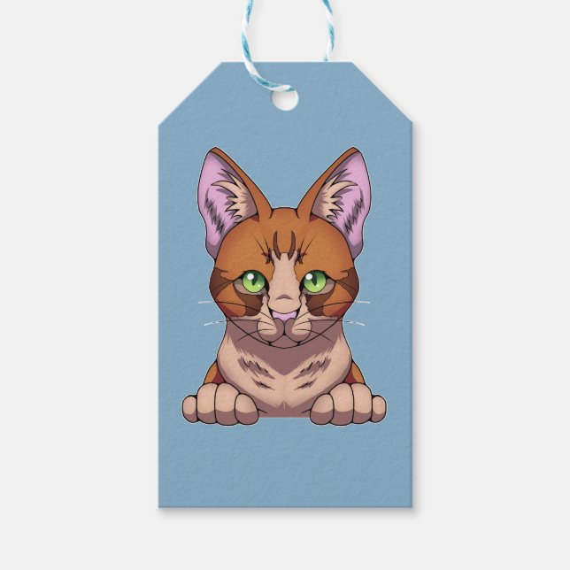Étiquettes-cadeau Cute chat (Devant)