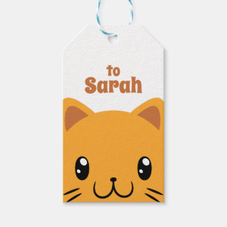 Étiquettes-cadeau Cute chat