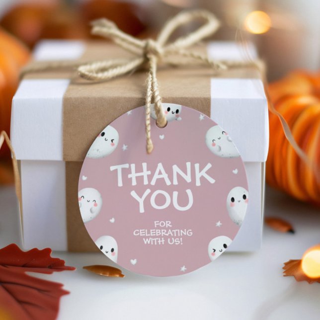 Étiquettes Cadeau Cute Éffrayant Un Halloween Fille 1er Anniversaire (Créateur téléchargé)