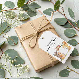 Étiquettes-cadeau Cute Funny Baby shower animalier