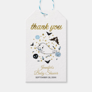 Étiquettes-cadeau Cute Ghost Little Boo Halloween Baby shower Favori