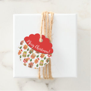 Étiquettes Cadeau Cute Gingerbread Homme Cookies Noël Fêtes