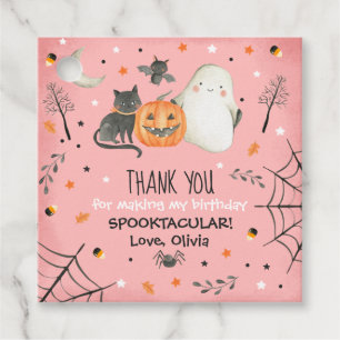 Étiquettes Cadeau Cute Halloween Ghost Spooktacular Anniversaire Fav