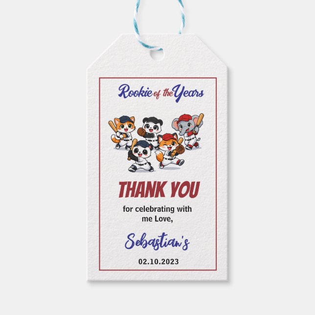 Étiquettes-cadeau Cute Hamster Birthday Party | Kids Animal (Devant)