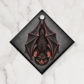 Étiquettes Cadeau Cute Hanging Bat Diamond Shape Gift Tags