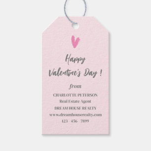 Étiquettes-cadeau Cute Immobilier Promotional Valentine's Day