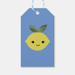 Étiquettes-cadeau Cute Kawaii Lemon
