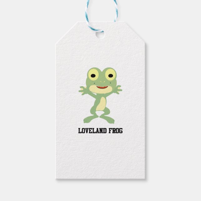 Étiquettes-cadeau Cute Loveland Frog (Devant)