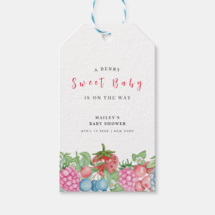 Étiquettes-cadeau Cute Moderne Berry sauvage Baby shower sucré