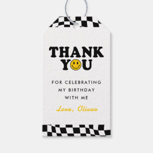 Étiquettes-cadeau Cute One Happy Dude Boy 1er anniversaire Merci