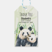 Cute Panda Ours Cuddin Baby shower d'aquarelle
