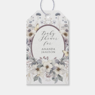 Étiquettes-cadeau Cute Pastel Fleur Art Nouveau bébé Fille Douche