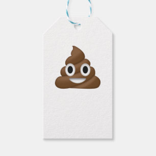 Étiquettes-cadeau Cute Poop Emoji
