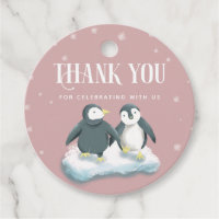 Cute rose hiver Wonderland Baby shower des pingoui