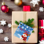 Étiquettes Cadeau Cute Snowman Winter Wonderland Joyeux Noël<br><div class="desc">Balise de service de Noël personnalisée avec une jolie illustration d'un bonhomme de neige sur un arrière - plan à gradient bleu avec des flocons de neige. Le texte est entièrement personnalisable. Pour le modifier, utilisez l'option Personnaliser. Pour d'autres modifications, telles que les modifications apportées à la police, à la...</div>