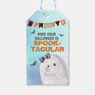 Étiquettes-cadeau Cute Spooktaculaire Ghost Halloween Pop By