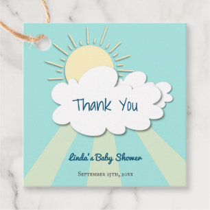 Étiquettes Cadeau Cute Sunshine Genre Baby shower neutre