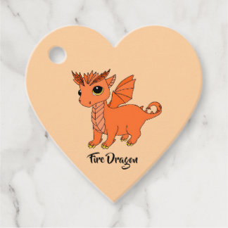 Étiquettes Cadeau Cute Taurus Dragon design zodiac favoris tags
