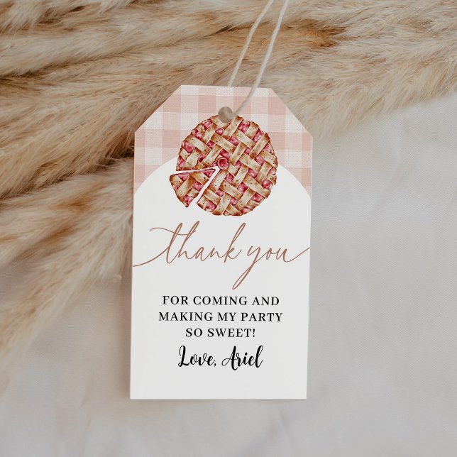 Étiquettes-cadeau Cutie Pie Anniversaire Merci (Créateur téléchargé)