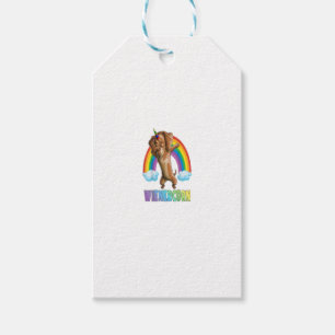 Étiquettes-cadeau Dabbing Weinercorn Dachshund Halloween Funny Dab D
