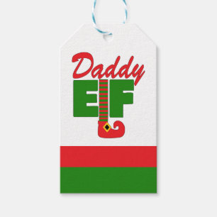 Étiquettes-cadeau Daddy Elf