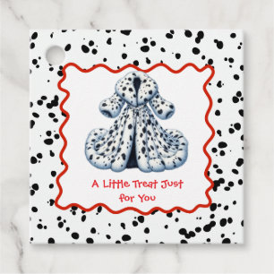 Étiquettes Cadeau Dalmatie Imprimer Anniversaire Black and White p