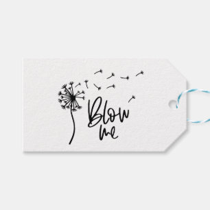 Étiquettes-cadeau Dandelion Flower Me Cadeau Pour Girfriend