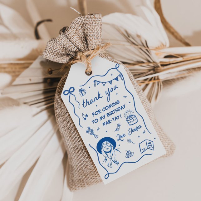 Étiquettes-cadeau Dans Mon Anniversaire Retro Anniversaire (Créateur téléchargé)