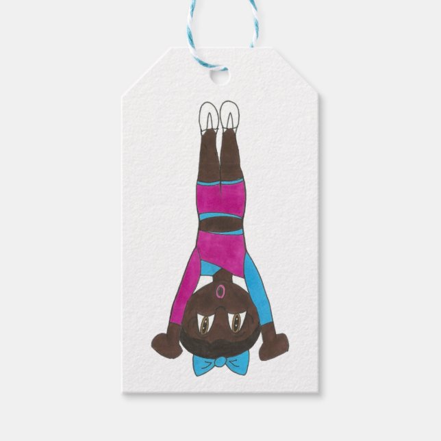 Étiquettes-cadeau Danse Considérant Gymnastique acrobatique Enseigna (Devant)