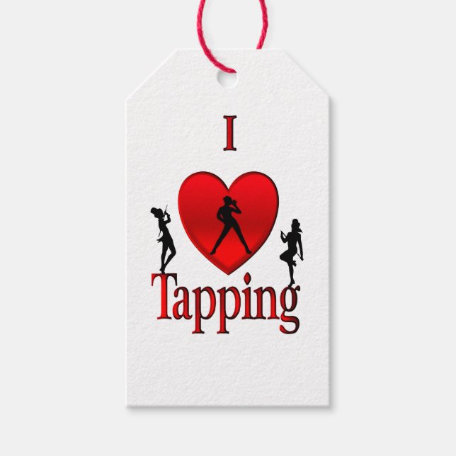 Étiquettes-cadeau Danse I Heart Tap (Devant)