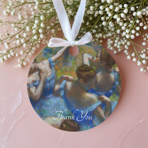 Étiquettes Cadeau Danseurs Bleus, Degas Art