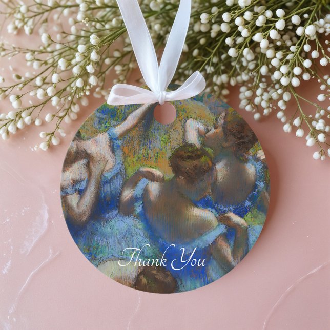 Étiquettes Cadeau Danseurs Bleus, Degas Art (Créateur téléchargé)
