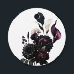 Étiquettes Cadeau Dark Moody Romantic Floral Mariage blanc<br><div class="desc">personnaliser avec ou sans texte</div>